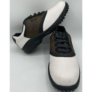 Footjoy‎ Junior Golf Shoes Model 45020 White Brown Size 6M